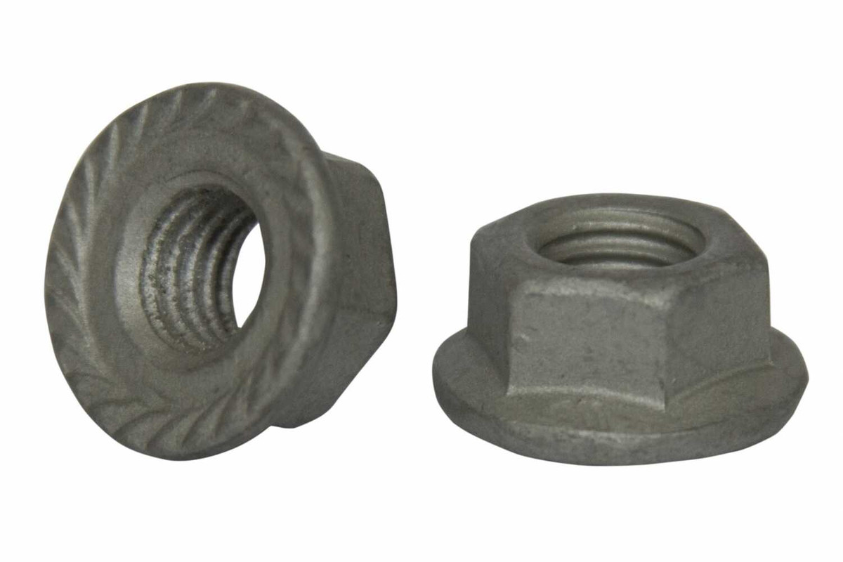 Гайка М12 з зубчастим фланцем, клас міцності 8, цинк